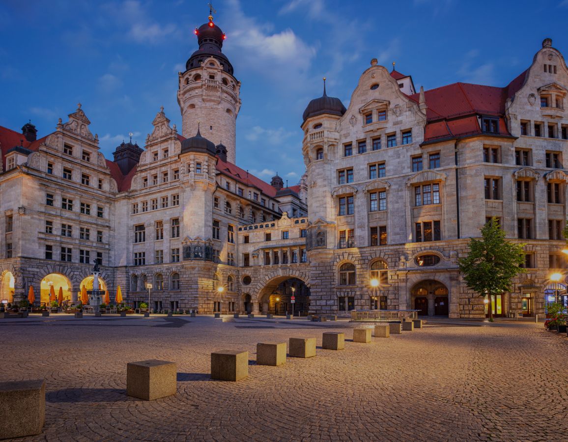 Blick auf die Stadt Leipzig
